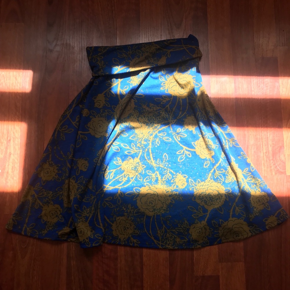 LulaRoe Floral Print Skirt - Picture 1 of 2